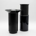 Porcelaine Noire Vase Duo - Jan van der Vaart & Tapio Wirkkala for Rosenthal, 1980s