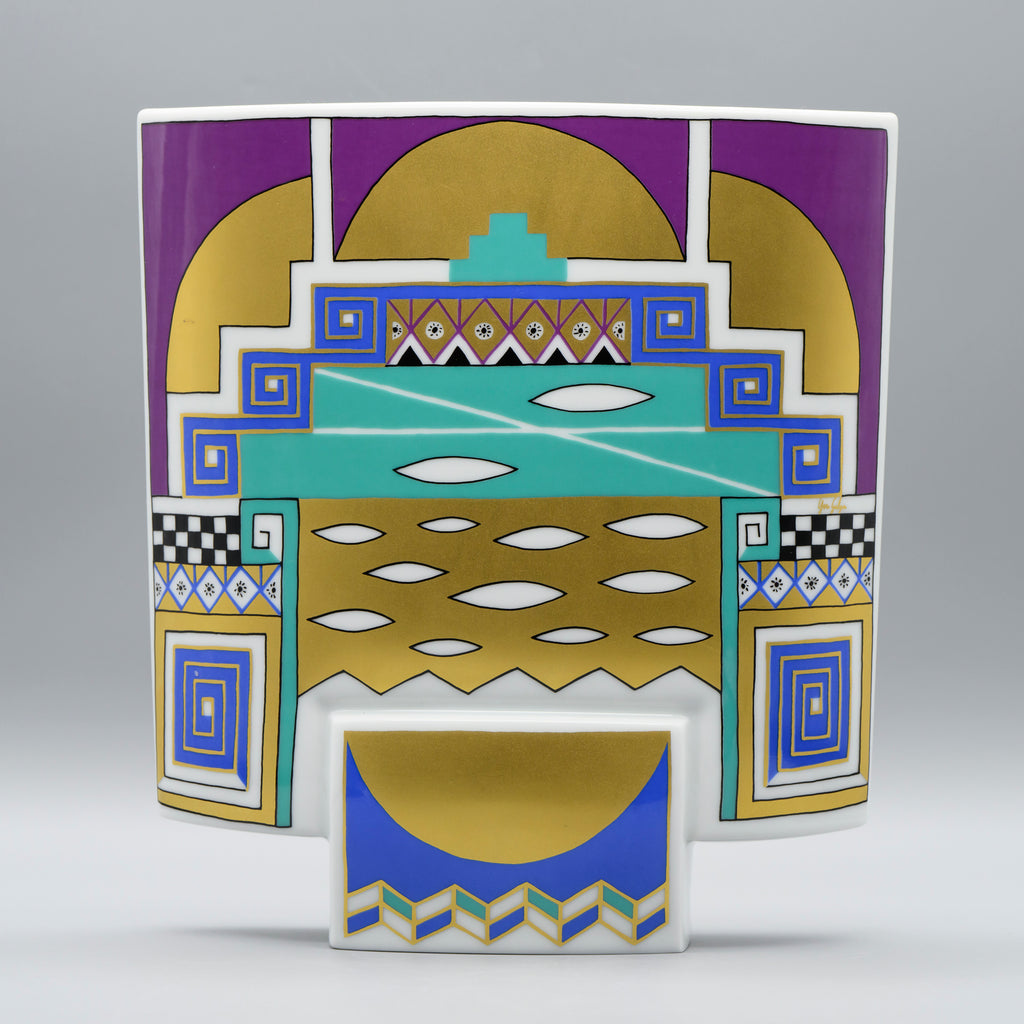 Memphis-era decor of Debut Vase – Michael Boehm & Yves Galgon for Rosenthal, 1970s–1980s