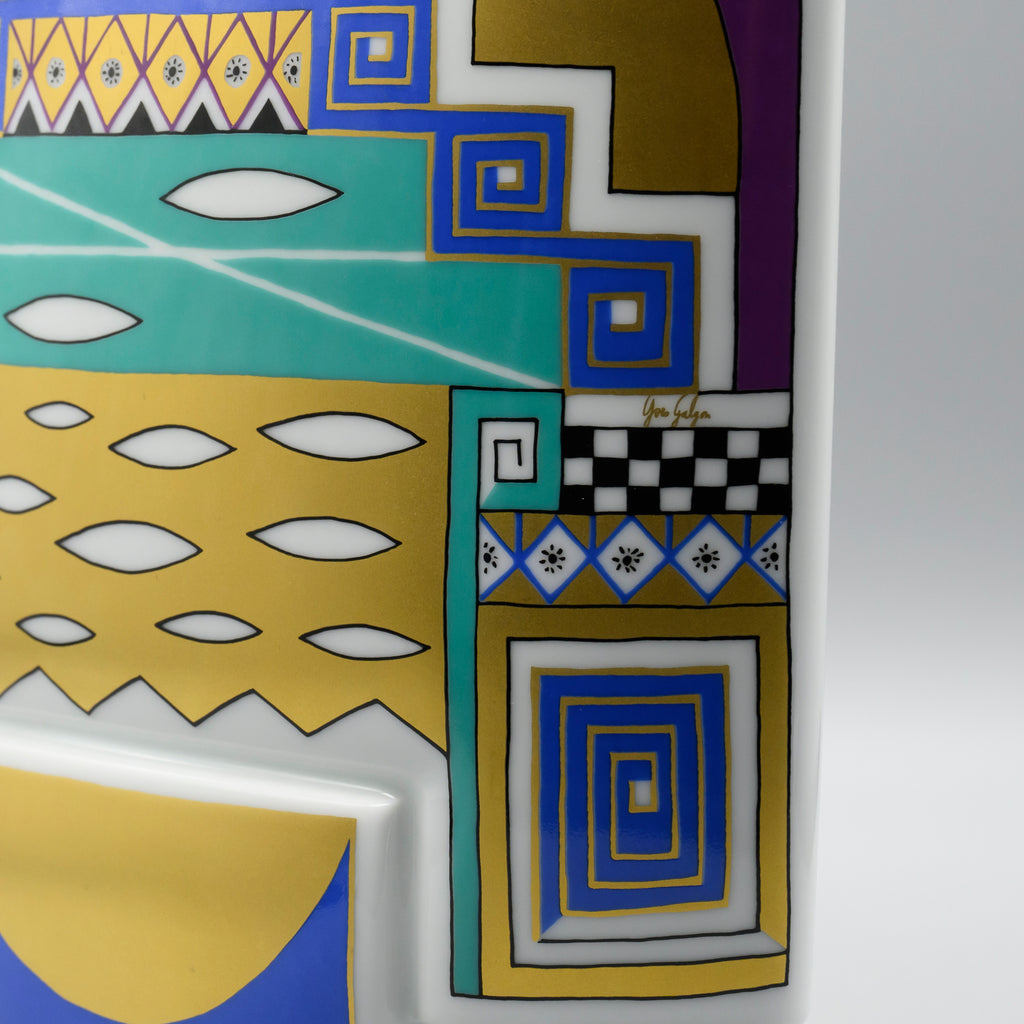 Memphis-era decor of Debut Vase – Michael Boehm & Yves Galgon for Rosenthal, 1970s–1980s