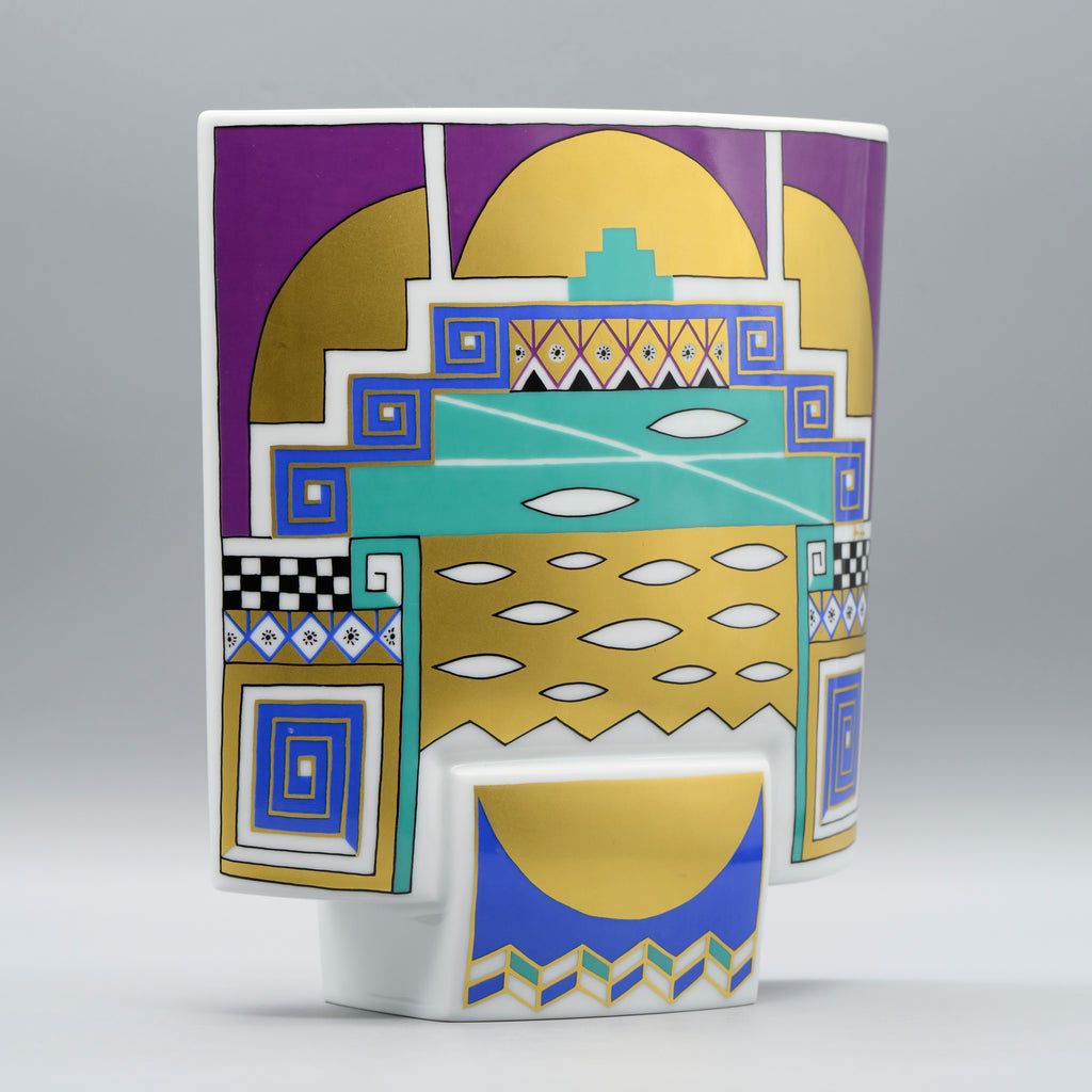 Memphis-era decor of Debut Vase – Michael Boehm & Yves Galgon for Rosenthal, 1970s–1980s