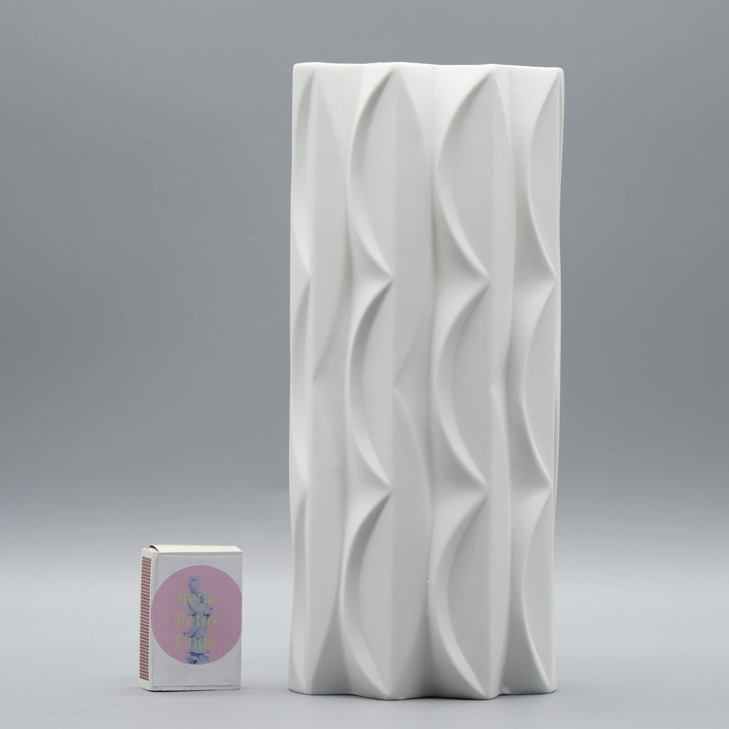 Bisque Porcelain Vase Duo – Werner Uhl for Scherzer Bavaria, 1960s–1970s