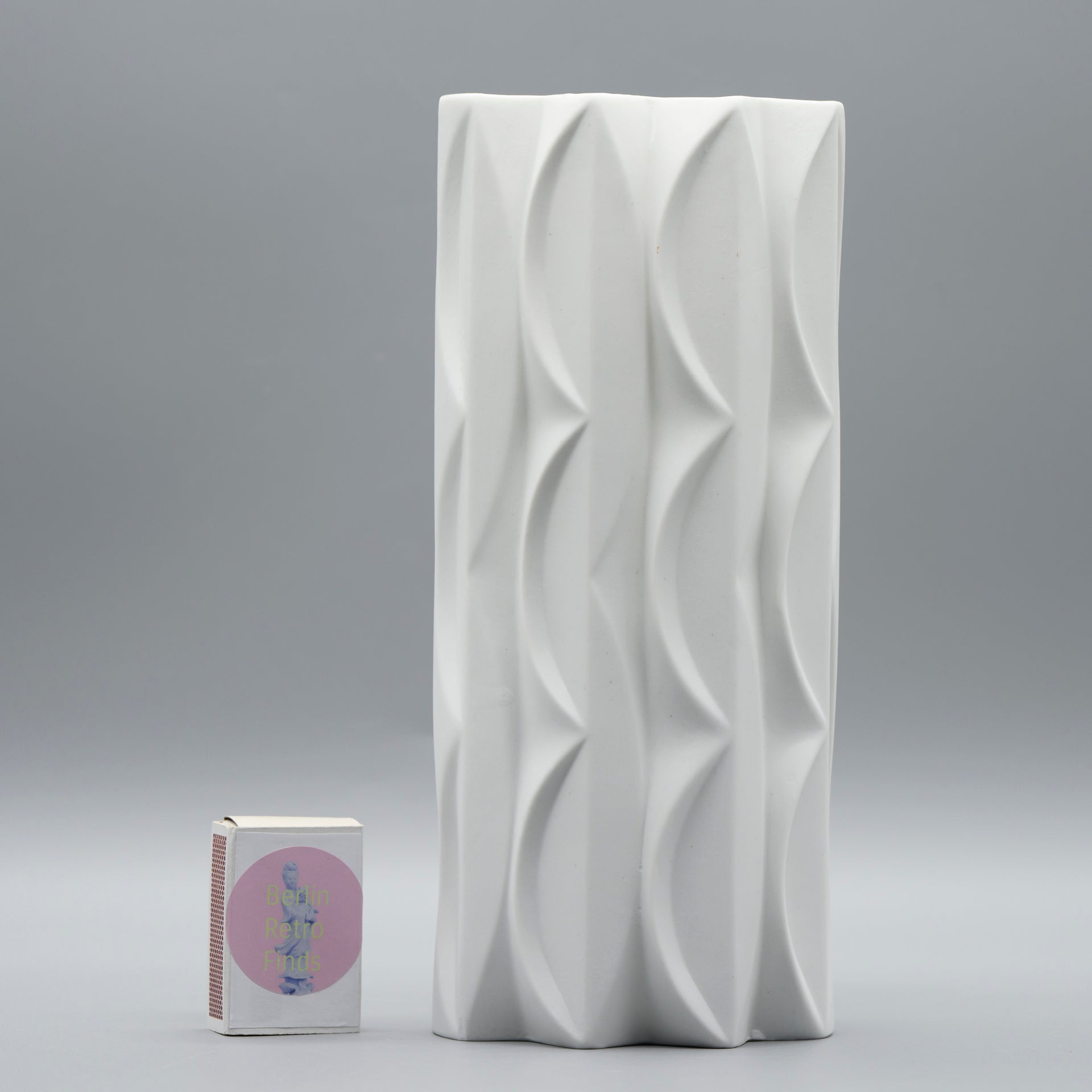 Bisque Porcelain Vase Duo – Werner Uhl for Scherzer Bavaria, 1960s–1970s