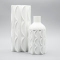 Bisque Porcelain Vase Duo – Werner Uhl for Scherzer Bavaria, 1960s–1970s