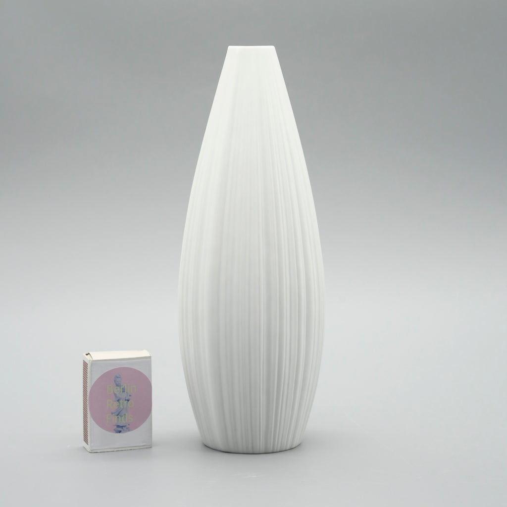 Porcelain Vase Duo “Plissée” – Martin Freyer for Rosenthal, 1968