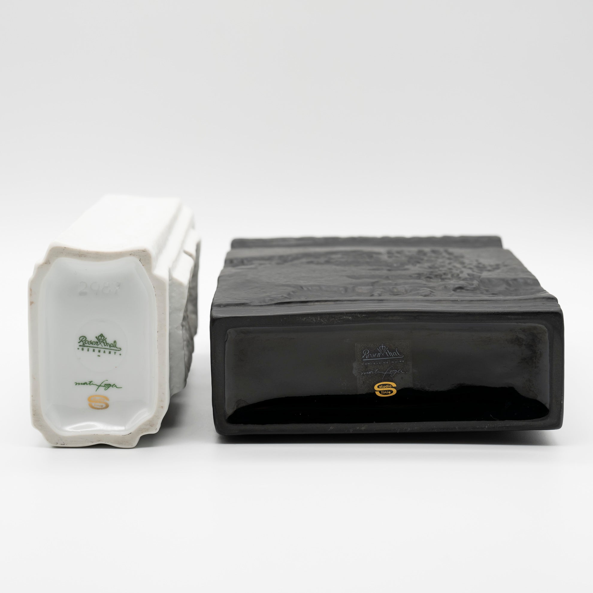 Bisque Porcelain Vase Duo – Martin Freyer for Rosenthal, 1970s
