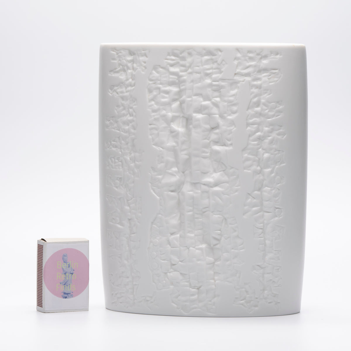 White Bisque Porcelain Vase Duo – Martin Freyer for Rosenthal, 1960s