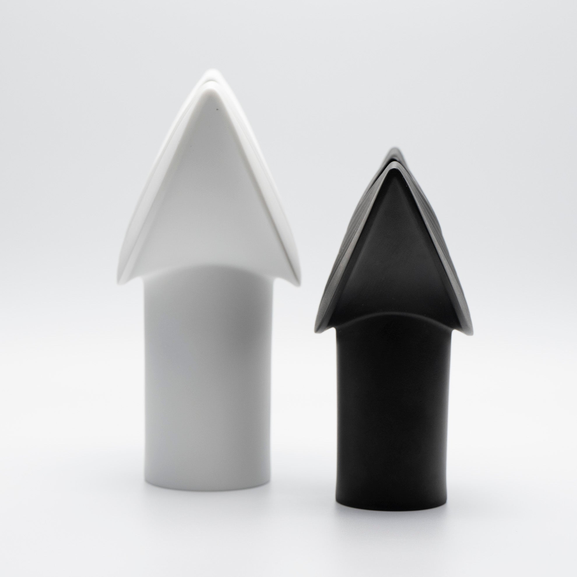 Bisque Porcelain Vase Duo “Totem” – Ambrogio Pozzi for Rosenthal