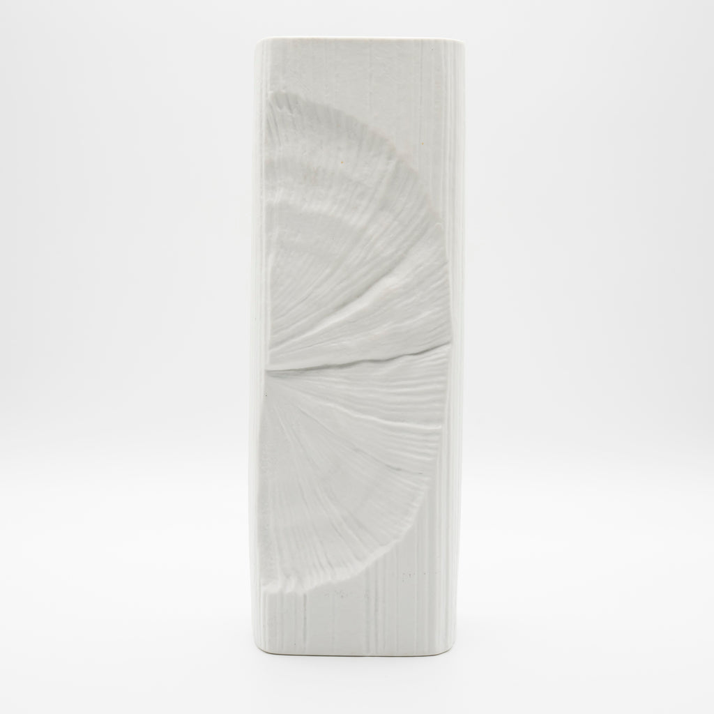 Op-Art Bisque Porcelain Vase - Martin Freyer for Rosenthal, 1970s