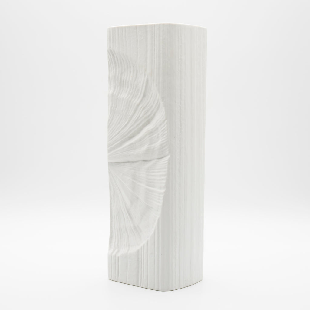 Op-Art Bisque Porcelain Vase - Martin Freyer for Rosenthal, 1970s