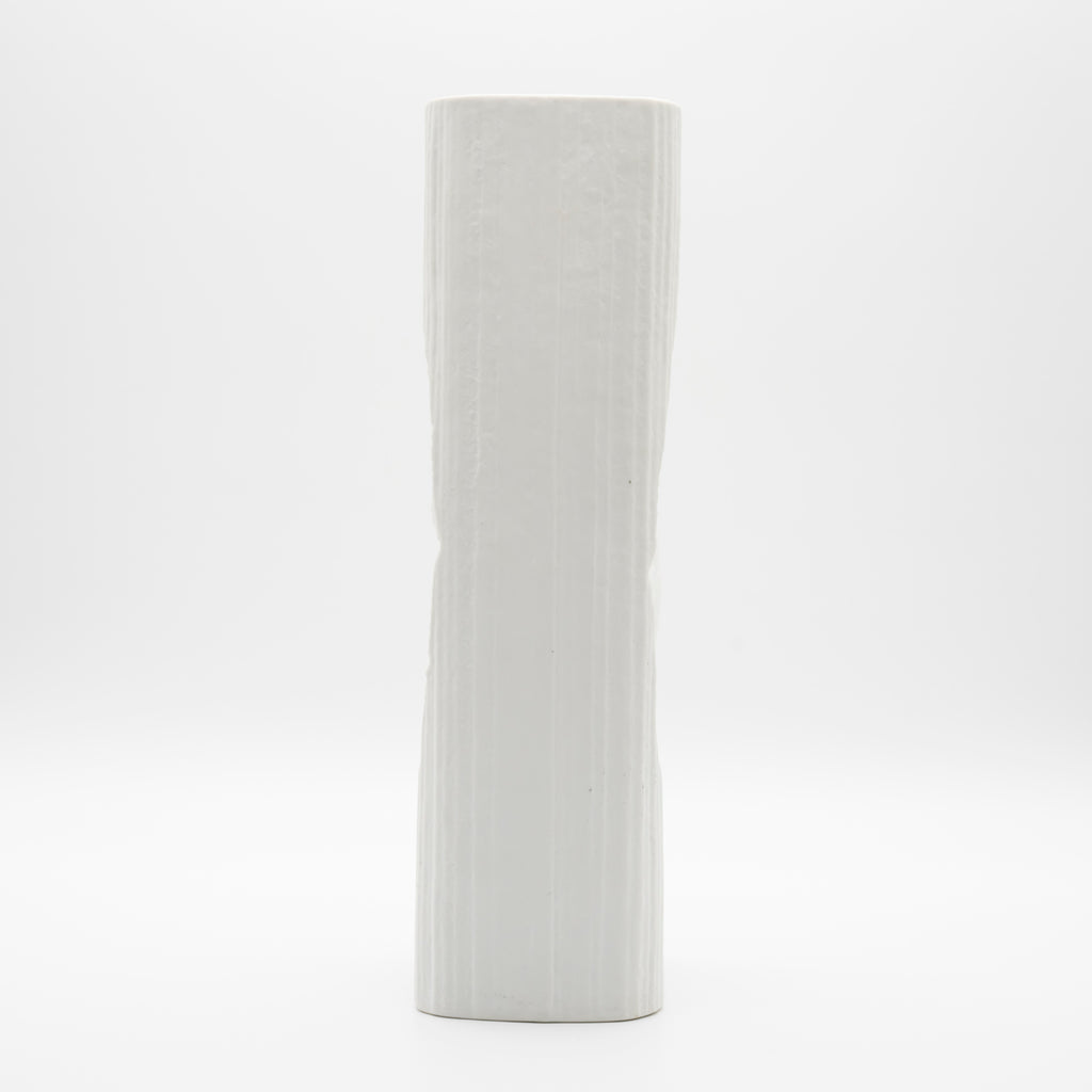 Op-Art Bisque Porcelain Vase - Martin Freyer for Rosenthal, 1970s