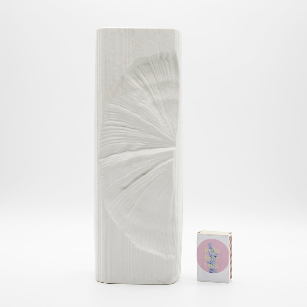 Op-Art Bisque Porcelain Vase - Martin Freyer for Rosenthal, 1970s