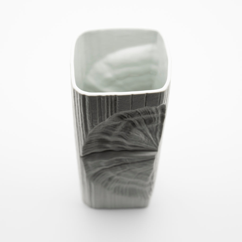 Op-Art Bisque Porcelain Vase - Martin Freyer for Rosenthal, 1970s