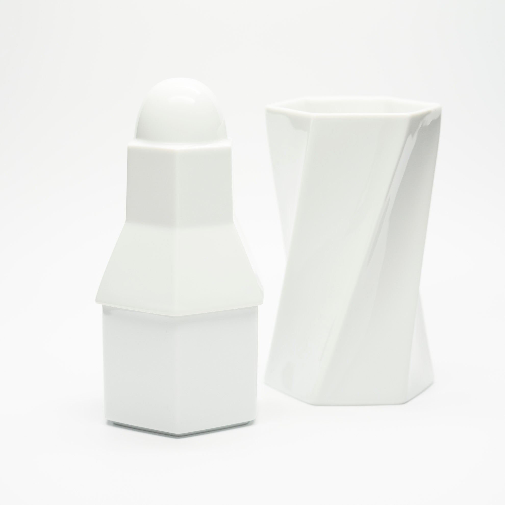 Vase & Lidded Box Duo – Jan van der Vaart & Jane Osborn-Smith for Rosenthal, 1980s–1990s