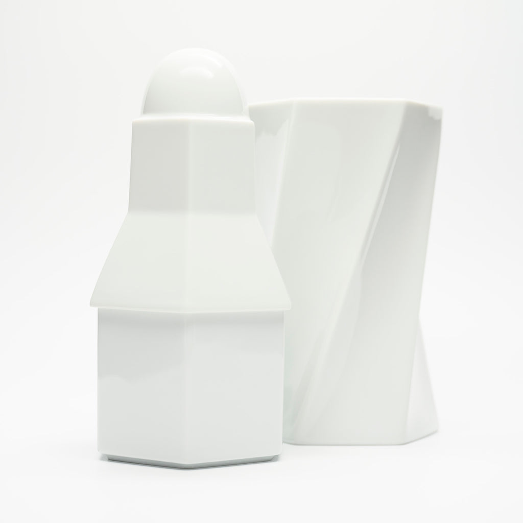 Vase & Lidded Box Duo – Jan van der Vaart & Jane Osborn-Smith for Rosenthal, 1980s–1990s