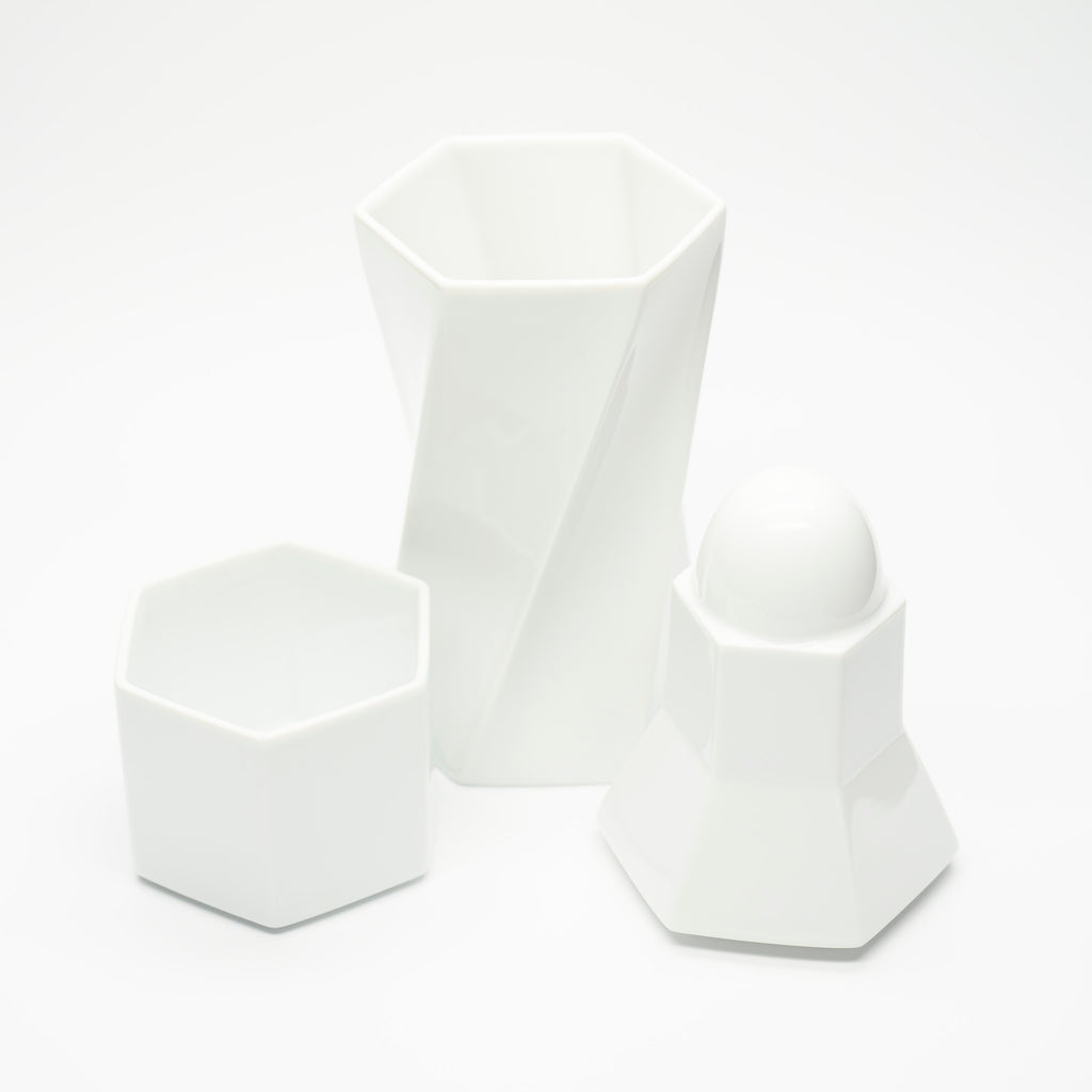 Vase & Lidded Box Duo – Jan van der Vaart & Jane Osborn-Smith for Rosenthal, 1980s–1990s