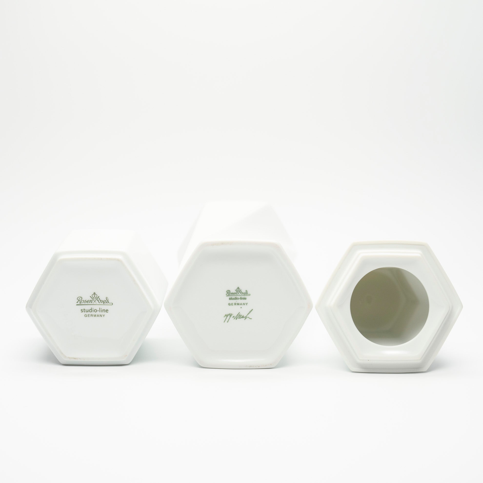 Vase & Lidded Box Duo – Jan van der Vaart & Jane Osborn-Smith for Rosenthal, 1980s–1990s