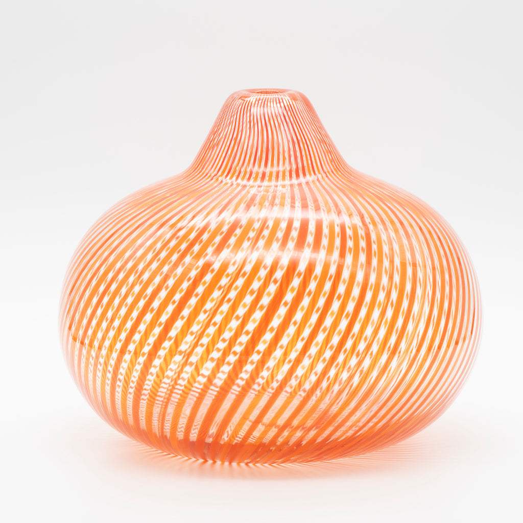 Filigrana Hand-Blown Glass Vase - Mario Colelli and Hertha Bengtson for Rosenthal, 1980s