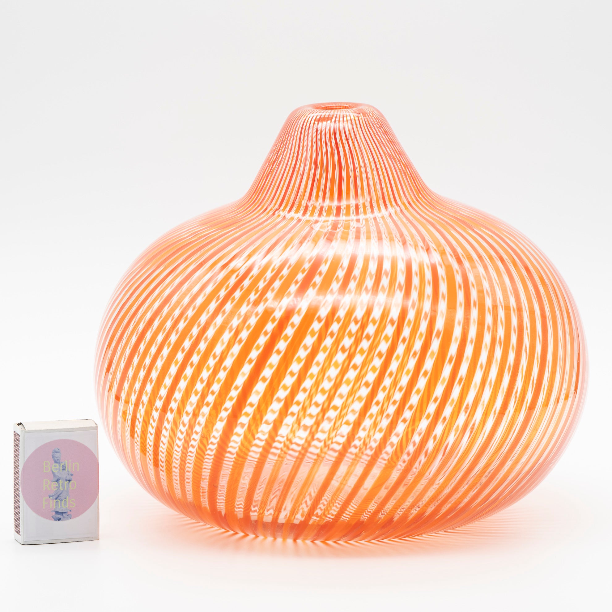 Filigrana Hand-Blown Glass Vase - Mario Colelli and Hertha Bengtson for Rosenthal, 1980s