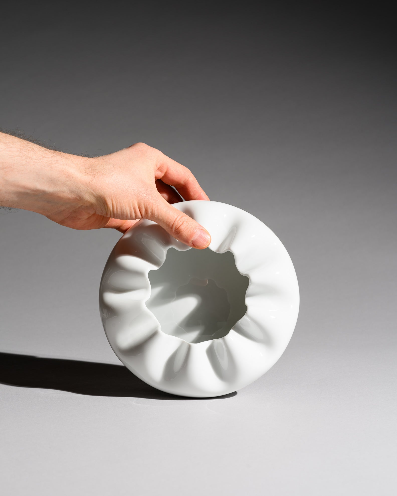Spirit Glossy White Porcelain Trio – Platt & Young for Rosenthal, 1999