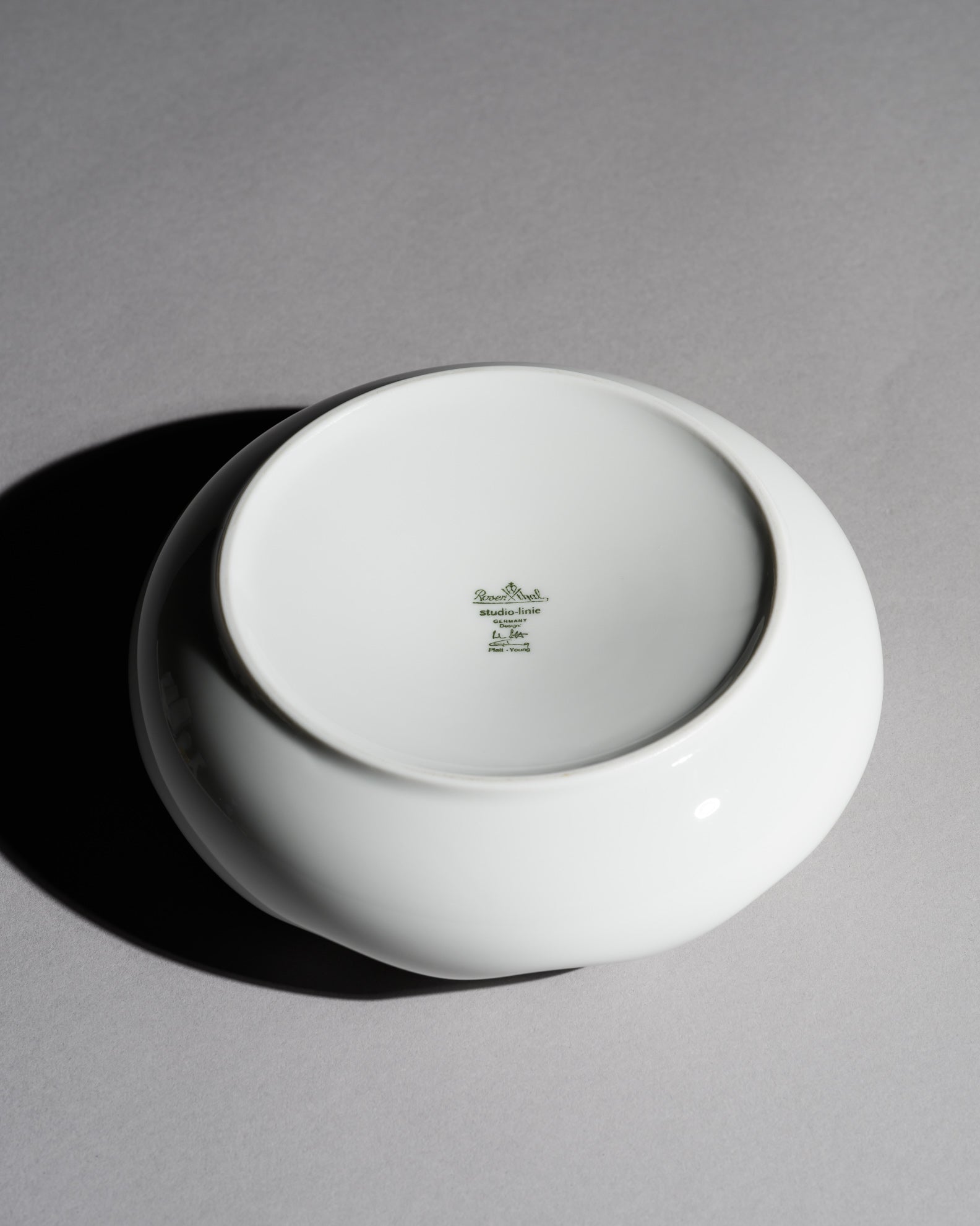 Spirit Glossy White Porcelain Trio – Platt & Young for Rosenthal, 1999