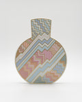 "Silhouette" Porcelain Vase  in Kelim décor – Rosemonde Nairac for Rosenthal, 1980s