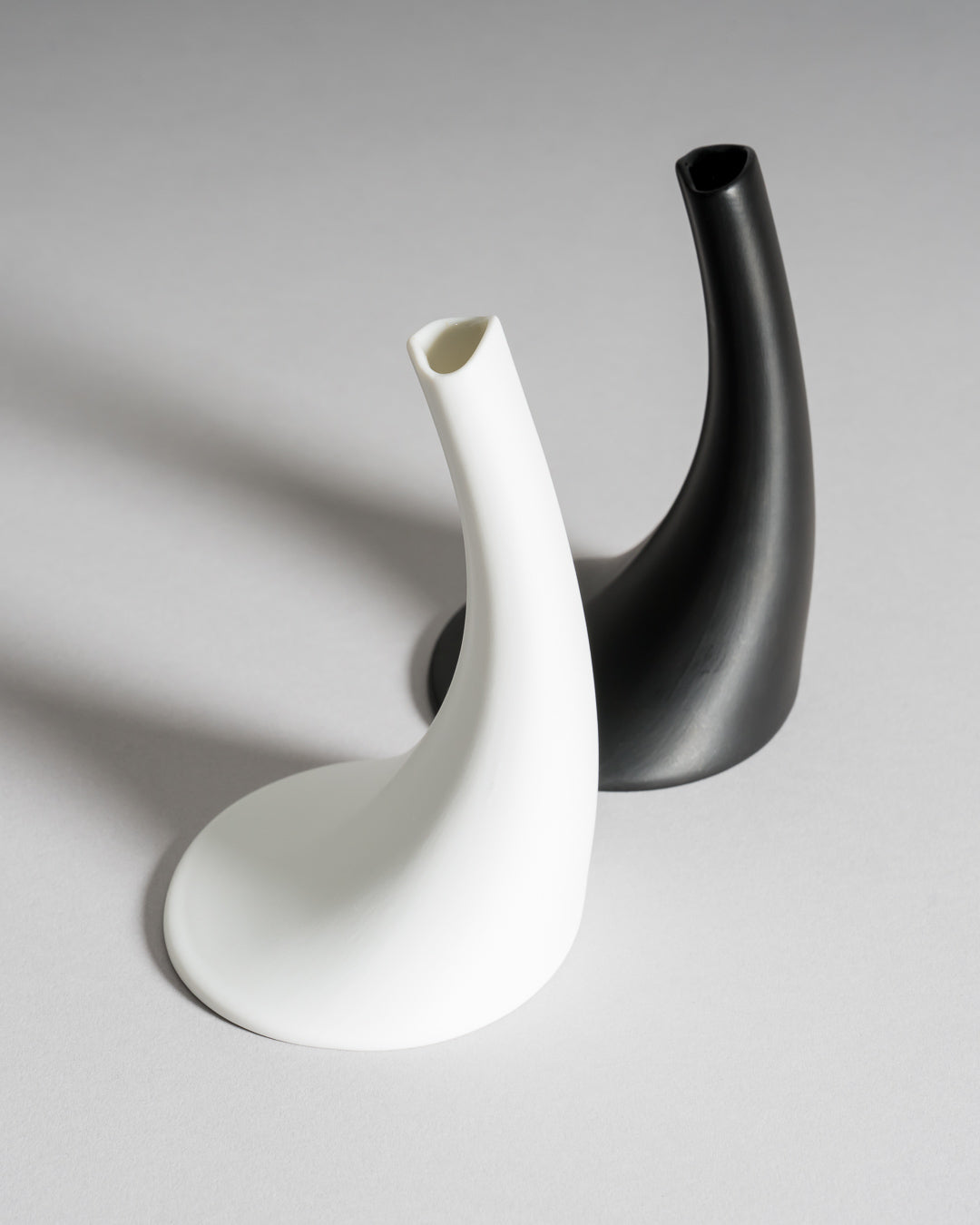Bisque Porcelain Vase Duo – James Kirkwood for Rosenthal, 1980s