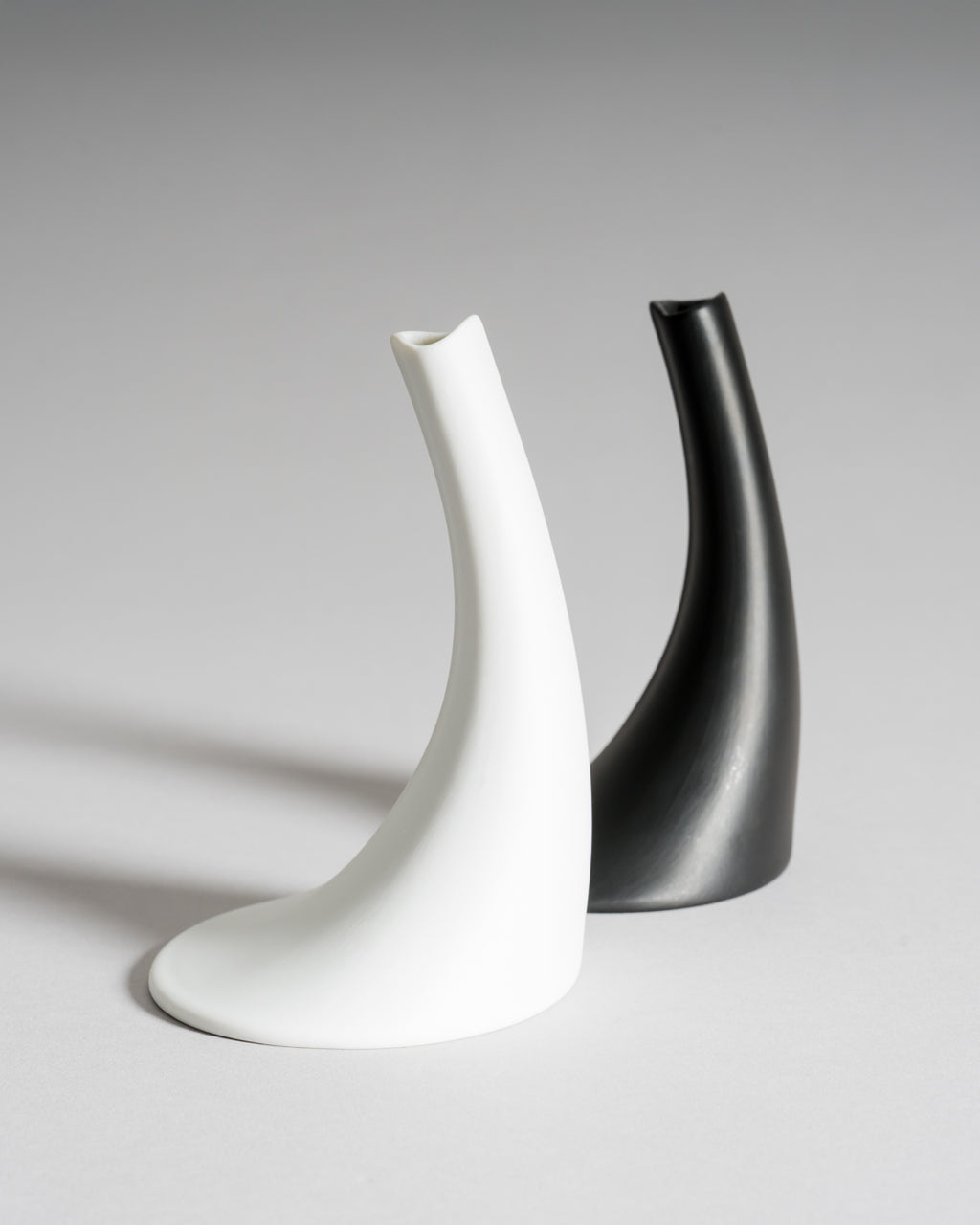 Bisque Porcelain Vase Duo – James Kirkwood for Rosenthal, 1980s