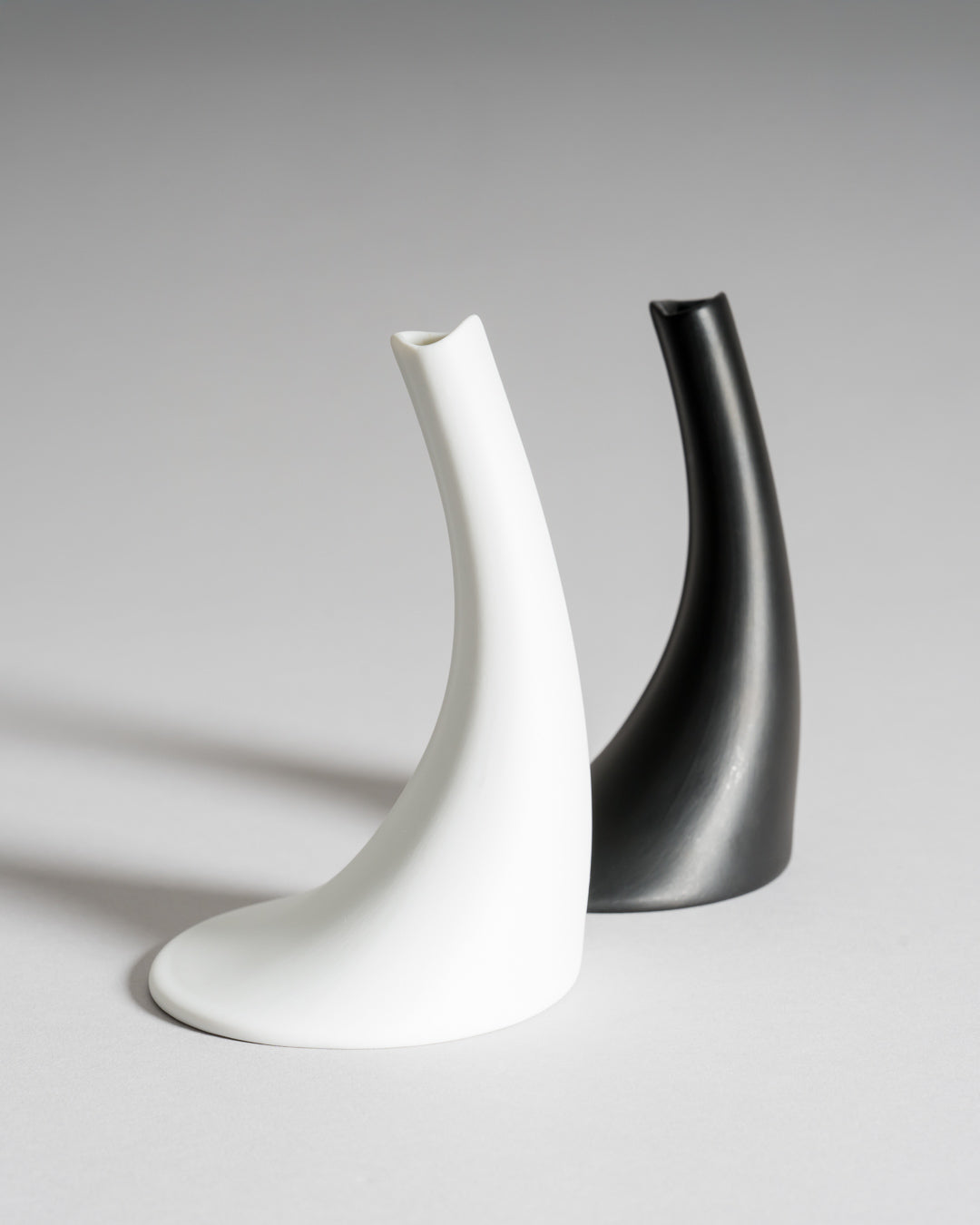 Bisque Porcelain Vase Duo – James Kirkwood for Rosenthal, 1980s