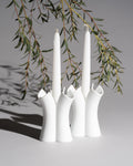 Pianta Porcelain Candleholder Duo - Lino Sabattini for Rosenthal, 1987