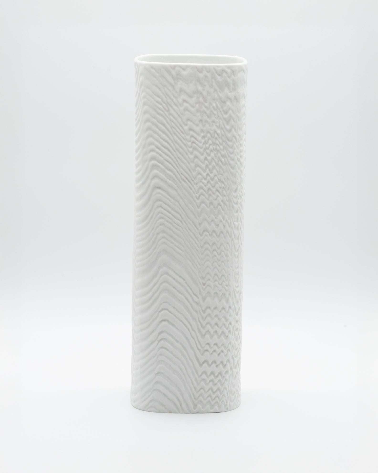 White Bisque Vase “Wave” – Martin Freyer for Rosenthal, 1960s-1970s