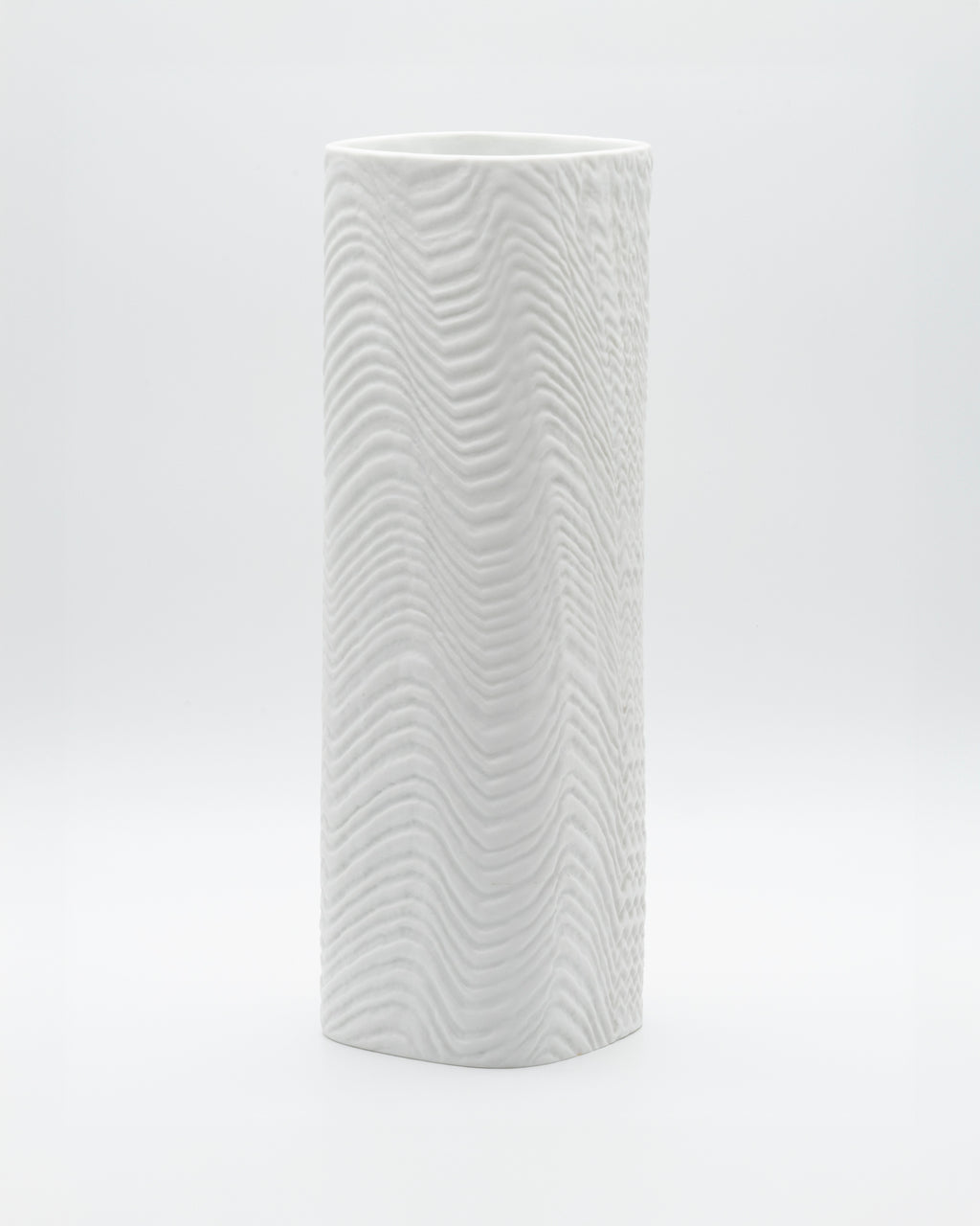 White Bisque Vase “Wave” – Martin Freyer for Rosenthal, 1960s-1970s