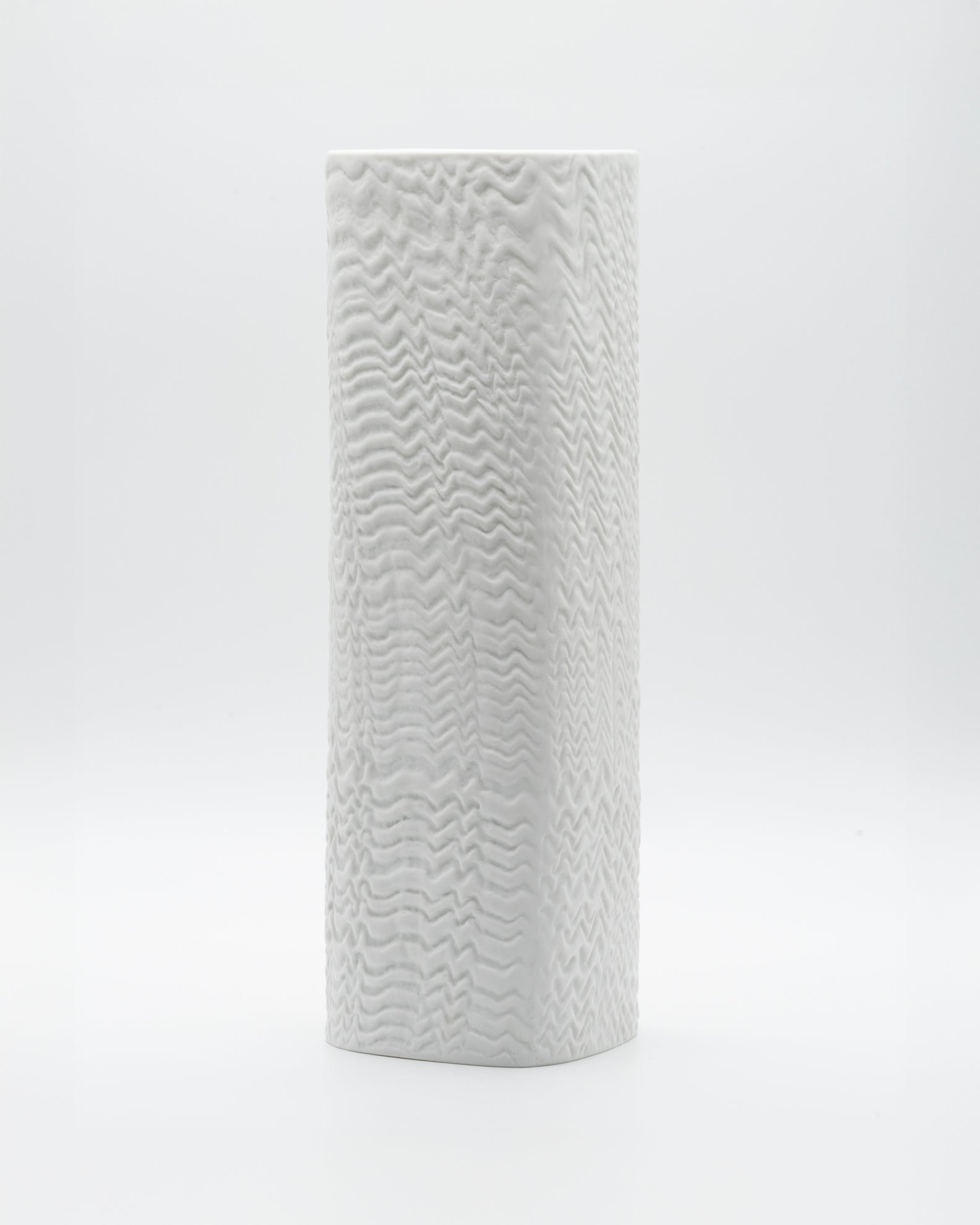 White Bisque Vase “Wave” – Martin Freyer for Rosenthal, 1960s-1970s