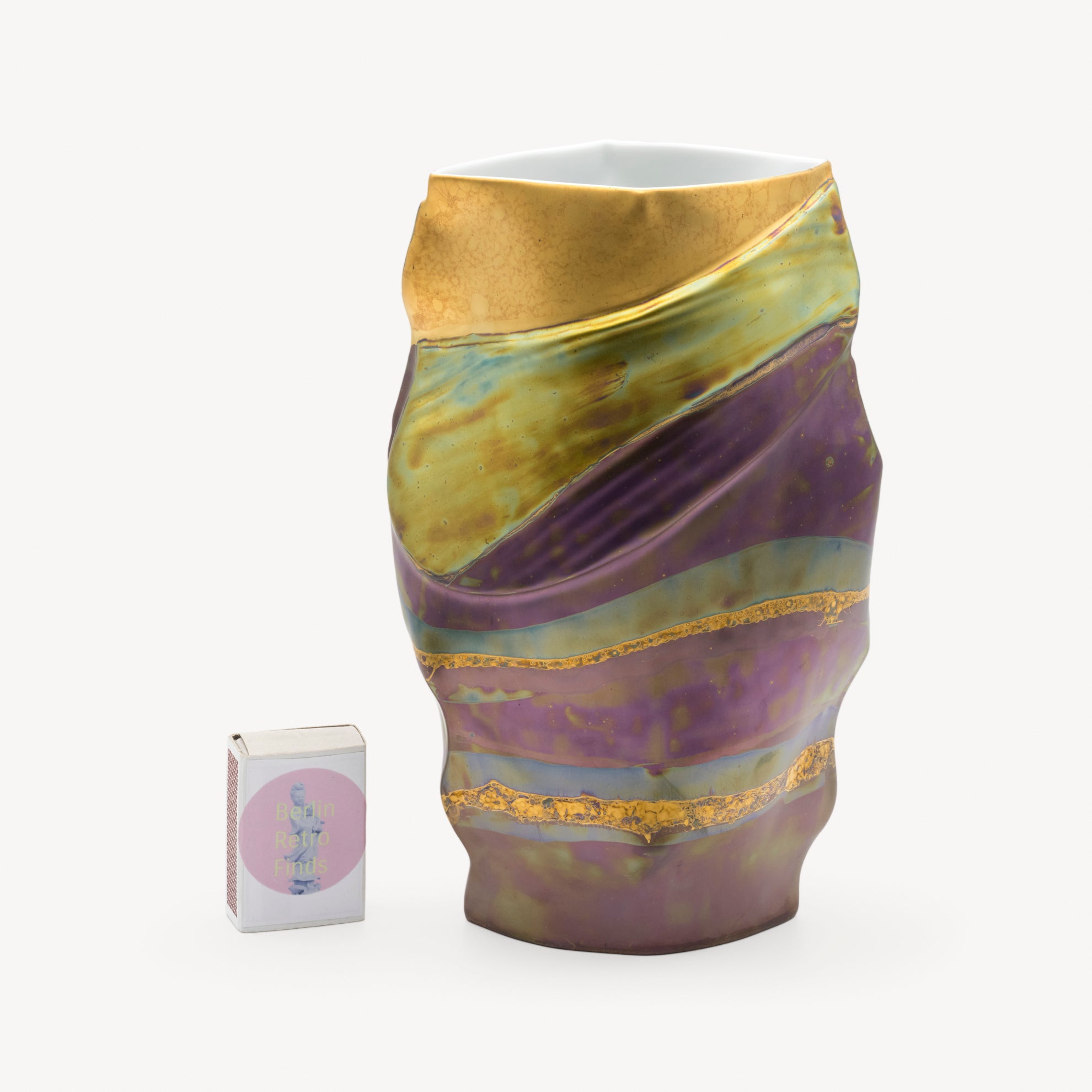 Porcelain Vase Trio – Johan van Loon & Helmut Drexler for Rosenthal, 1980/90s