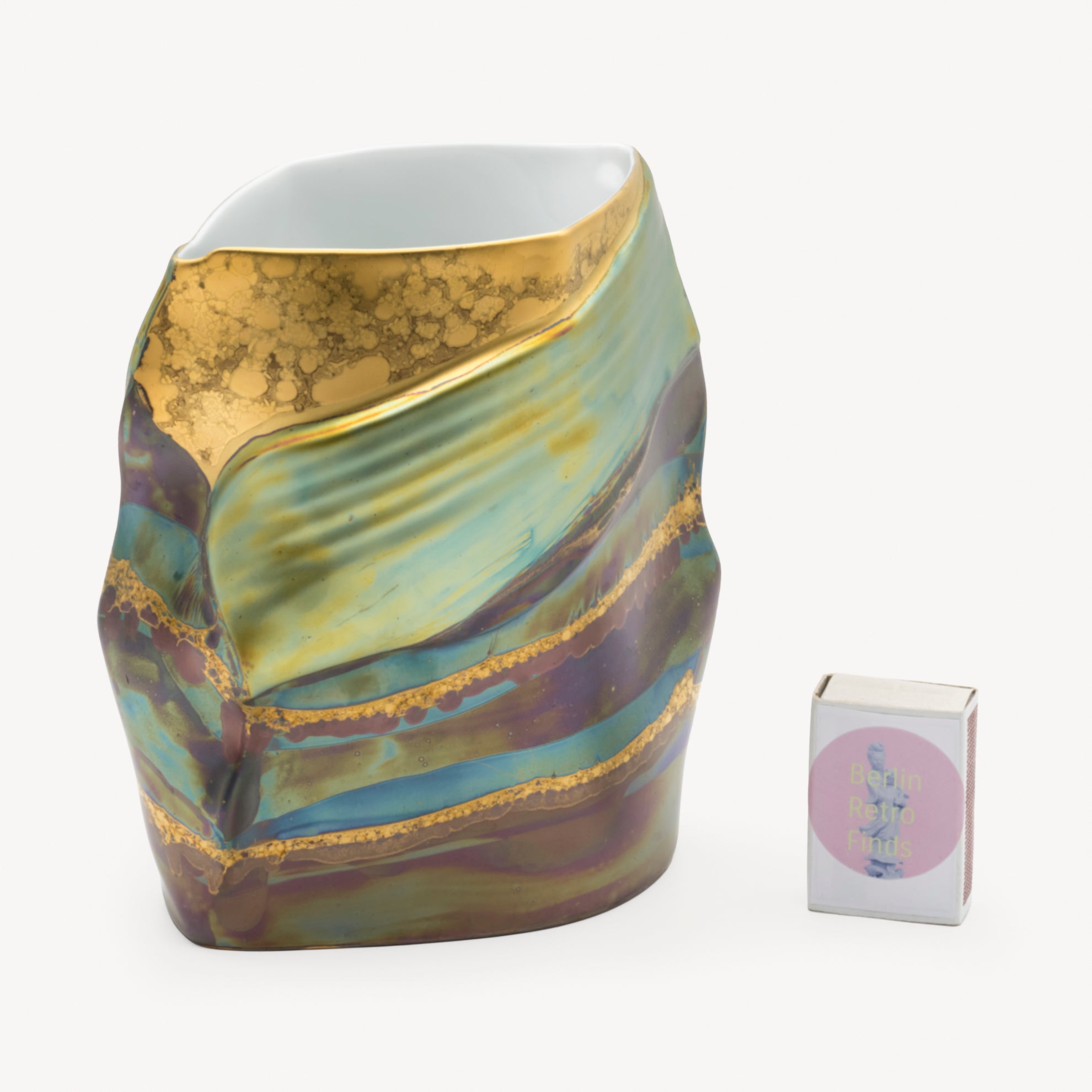 Porcelain Vase Trio – Johan van Loon & Helmut Drexler for Rosenthal, 1980/90s