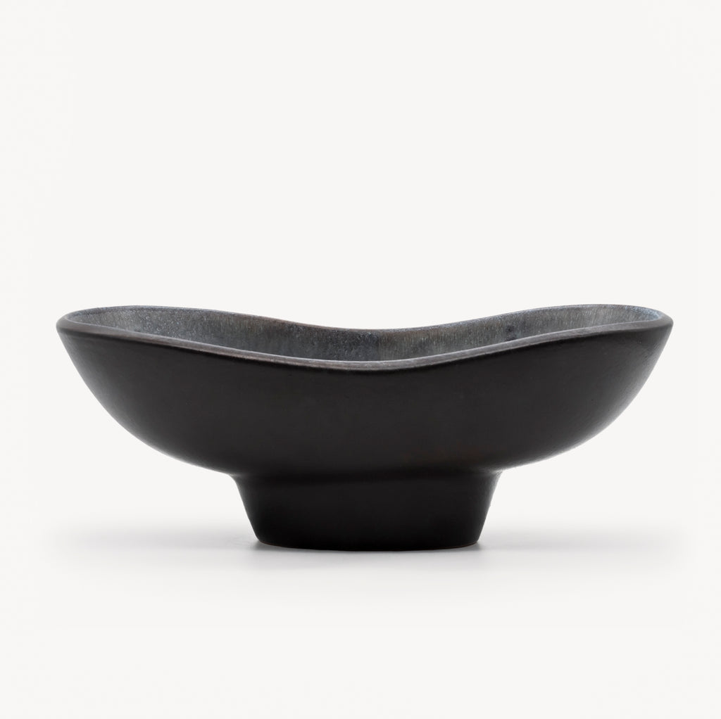 Footed Ceramic Fruit Bowl – Fridegart Glatzle for Karlsruher Majolika, Germany
