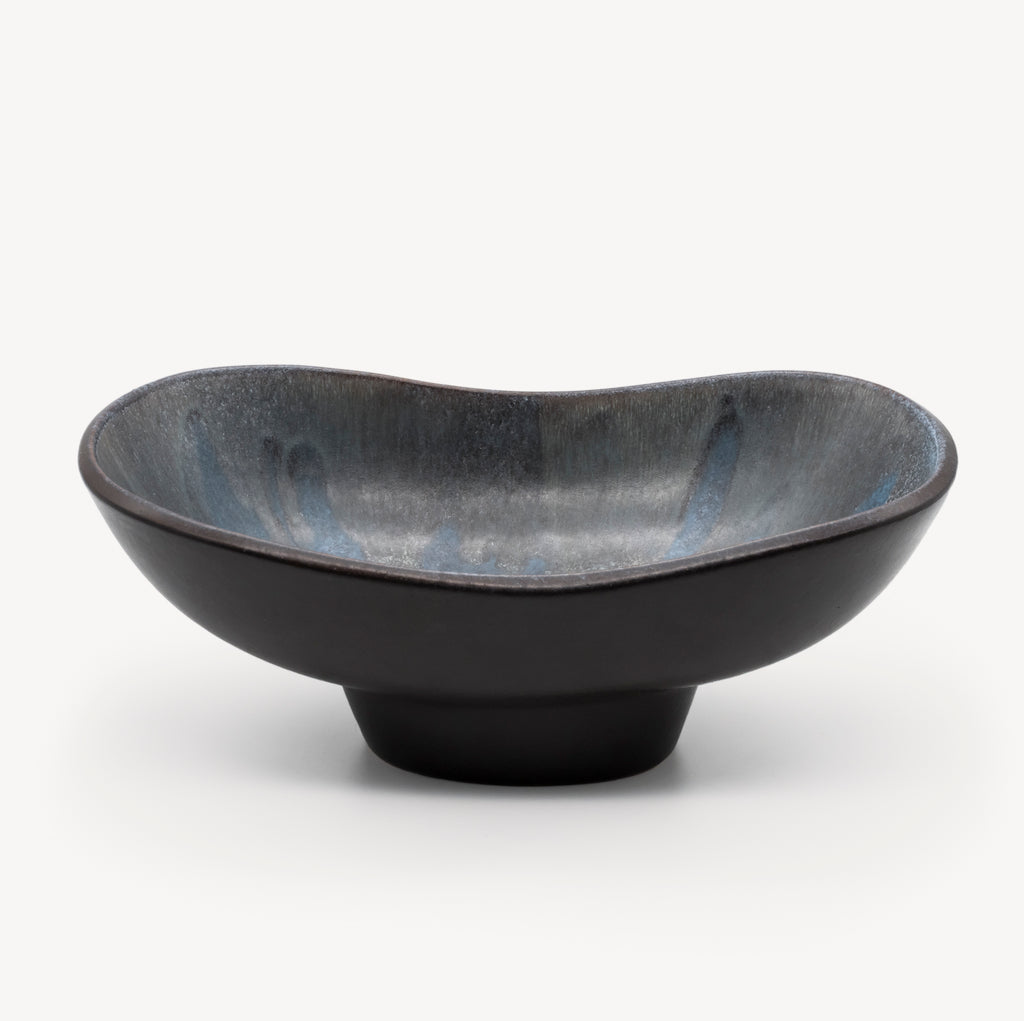 Footed Ceramic Fruit Bowl – Fridegart Glatzle for Karlsruher Majolika, Germany