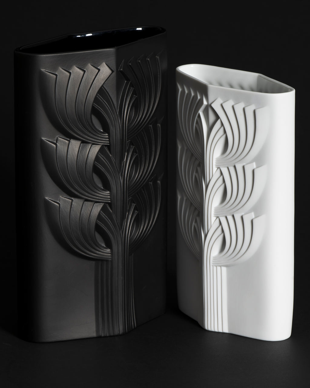 “Tree of Life” Vase Duo  – Rosemonde Nairac & Tapio Wirkkala for Rosenthal, 1970s