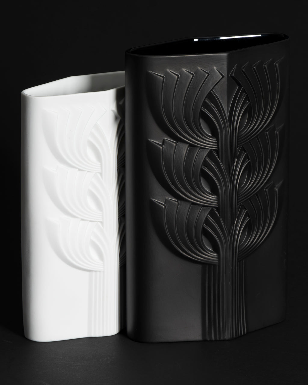 “Tree of Life” Vase Duo  – Rosemonde Nairac & Tapio Wirkkala for Rosenthal, 1970s