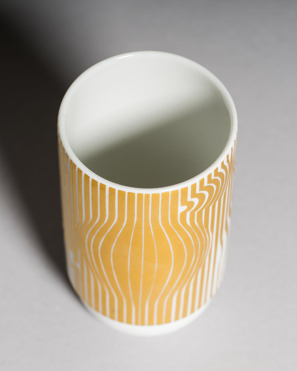 Gold Porcelain Mini Vase – Victor Vasarely for Rosenthal, 1988