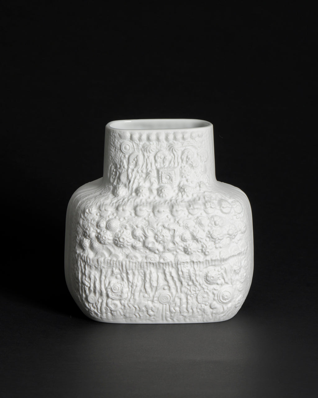 AZU Bisque Porcelain Relief Vase – Martin Freyer for Rosenthal, 1970s