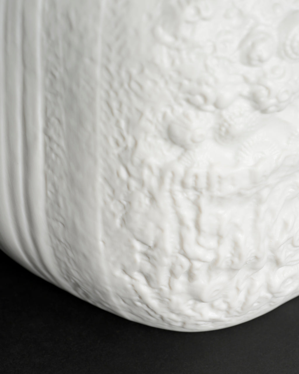 AZU Bisque Porcelain Relief Vase – Martin Freyer for Rosenthal, 1970s