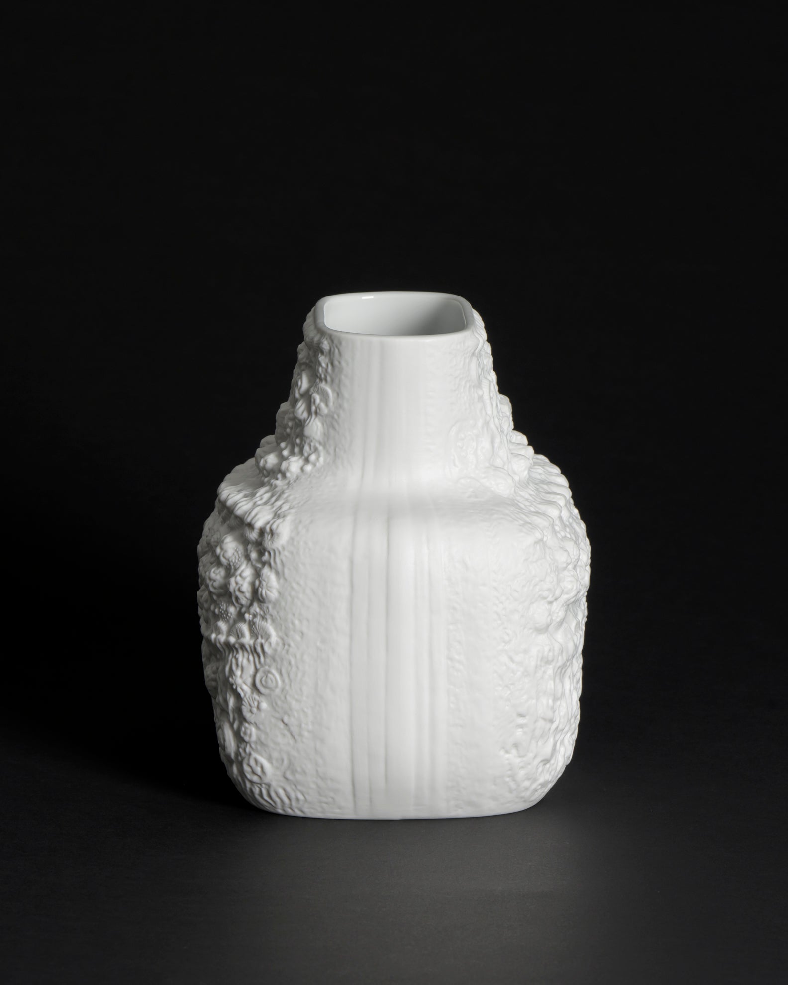 AZU Bisque Porcelain Relief Vase – Martin Freyer for Rosenthal, 1970s