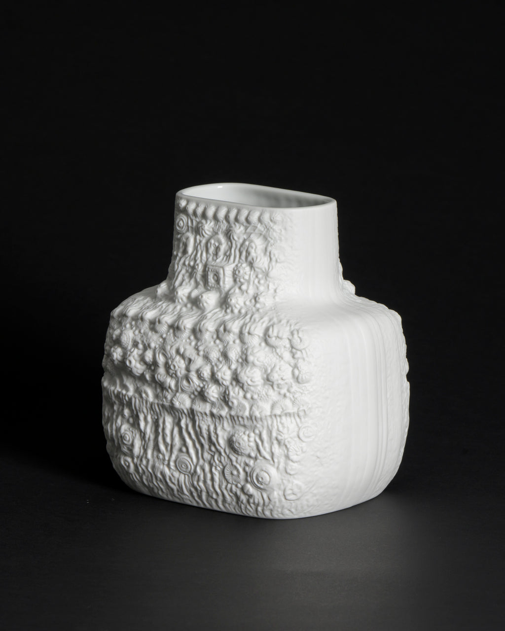 AZU Bisque Porcelain Relief Vase – Martin Freyer for Rosenthal, 1970s