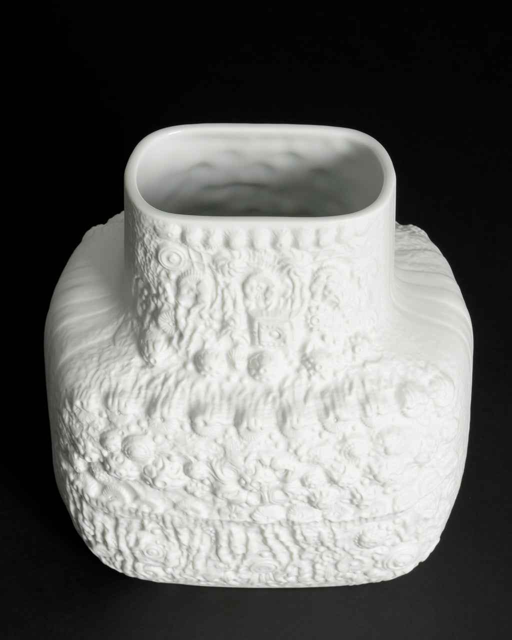 AZU Bisque Porcelain Relief Vase – Martin Freyer for Rosenthal, 1970s