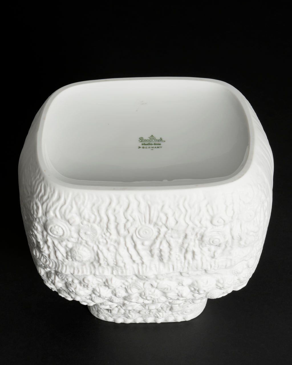 AZU Bisque Porcelain Relief Vase – Martin Freyer for Rosenthal, 1970s