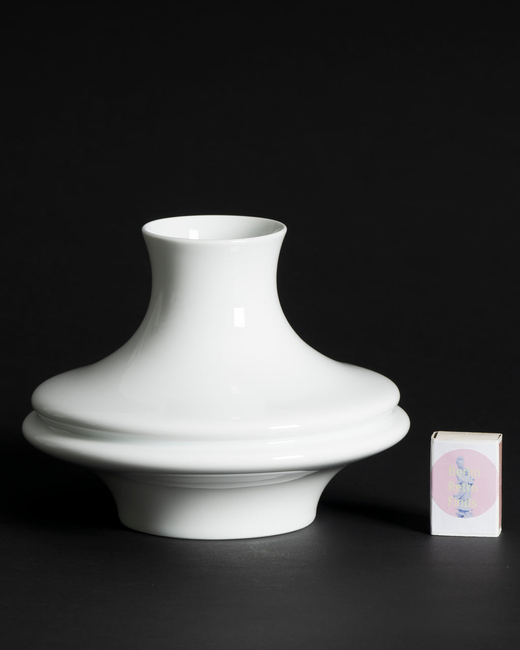 Porcelain Vase Duo “UFO” – Werner Uhl for Rosenthal, 1970s–1990s