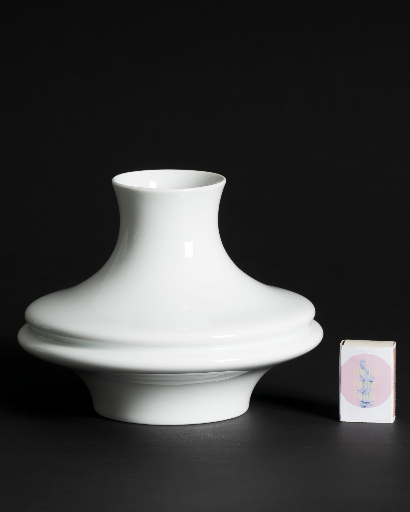 Porcelain Vase Duo “UFO” – Werner Uhl for Rosenthal, 1970s–1990s