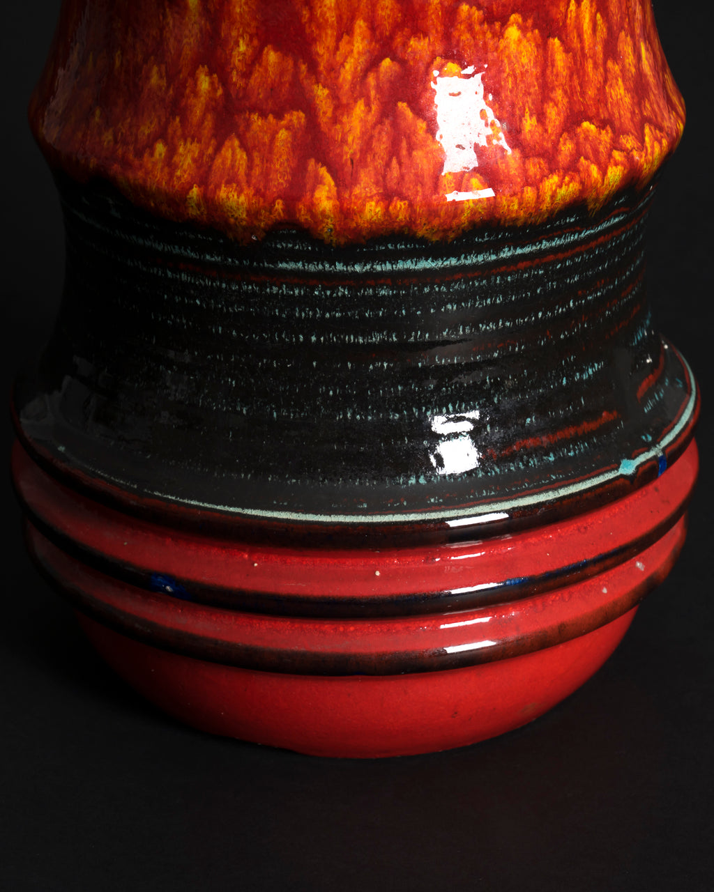 Floor Vase “Pagoda” – Scheurich Keramik, 1970s