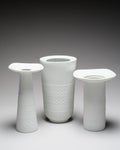 Relief Porcelain Vase Trio - Manfred Frey for AK Kaiser, 1970s