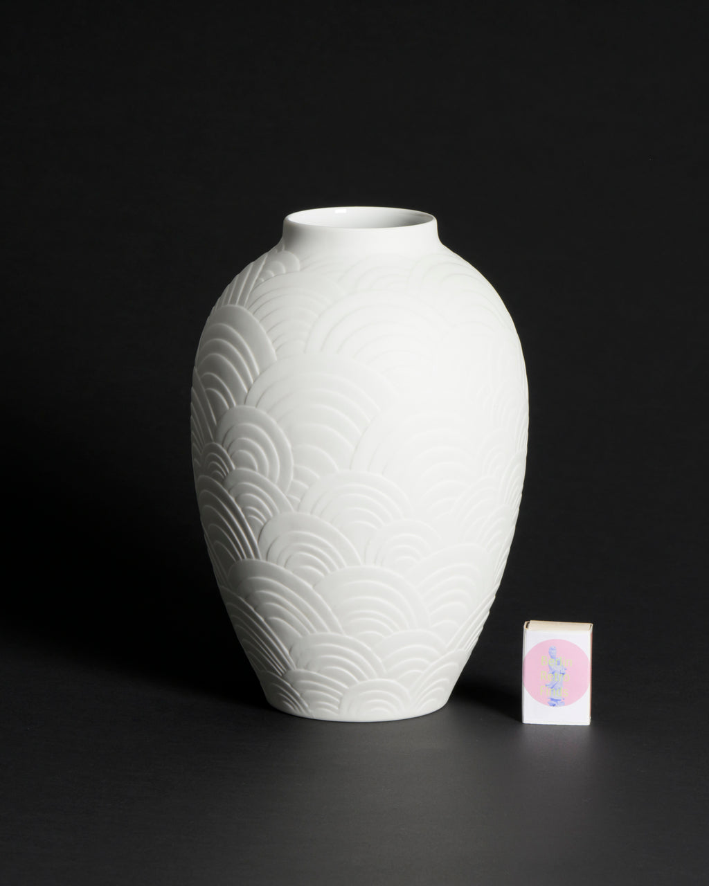 Relief Bisque Porcelain Vase – Heinrich Porzellan, 1960s–1970s